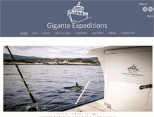 Tablet Screenshot of giganteexpeditions.com